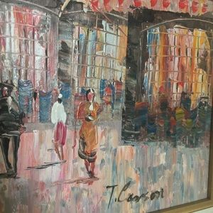 T.Carson original authentic oil on canvas